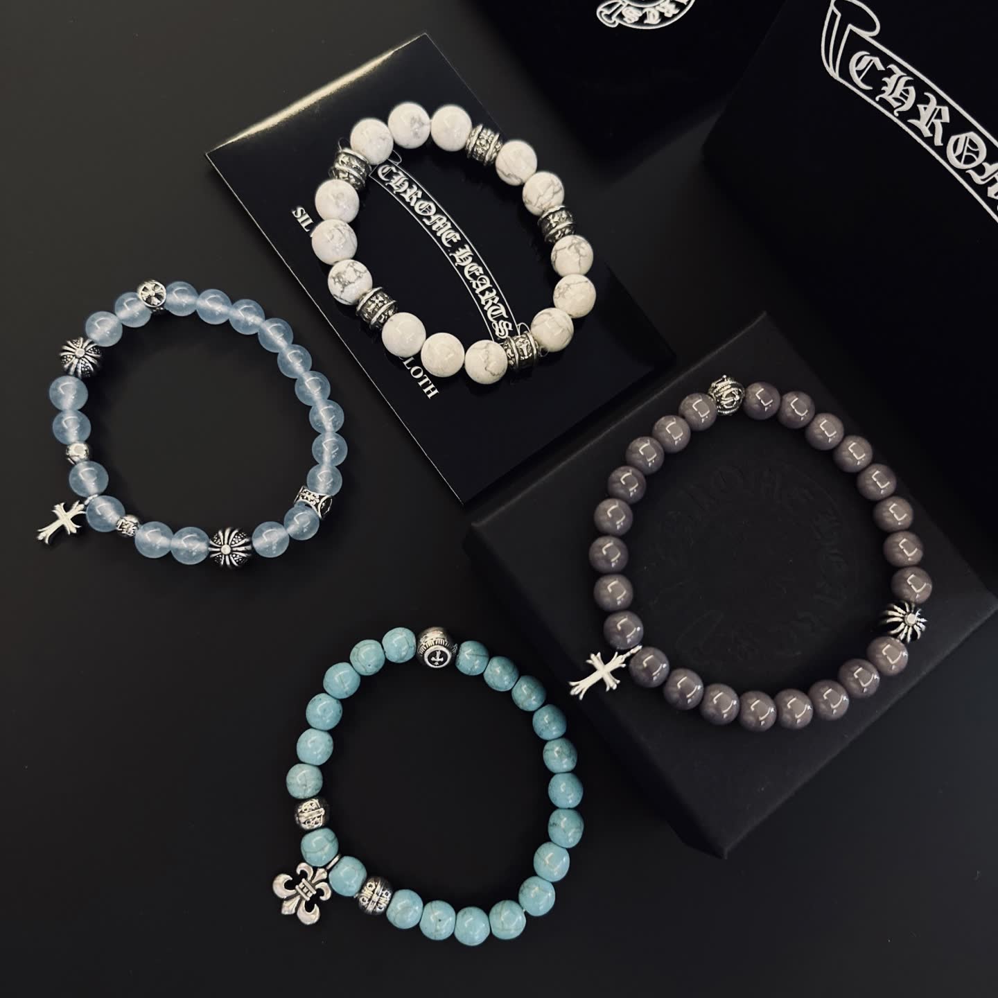 Chrome Hearts Beaded Bracelets Set